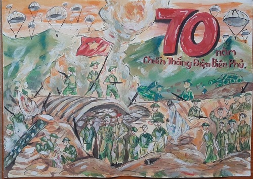 Tranh của em Phạm Huy An 6A1 - giải Nhất